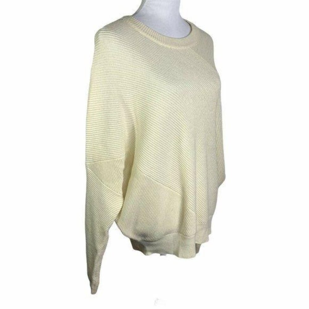 ALLSAINTS  Ribbed Crewneck Asymmetrical Sweater - Picture 4 of 10